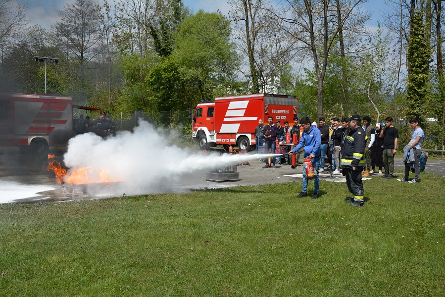 Die Jugend war Feuer und Flamme