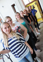 Patricia Laglbauer, Christina Zink, Ilona Fließer, Elke Pumhösl, Obfrau Brigitte Seebauer, Julia Seebauer und Referent Mario Wünsch © RJM/Böckel Patricia Laglbauer, Christina Zink, Ilona Fließer, Elke Pumhösl, Obfrau Brigitte Seebauer, Julia Seebauer und Referent Mario Wünsch