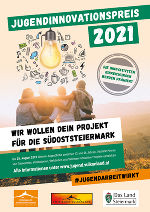 Plakat zum Jugendinnovationspreis 2021